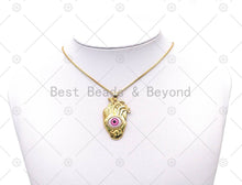 Load image into Gallery viewer, Enamel  Evil Eye Shape Pendant, Sku#JL66
