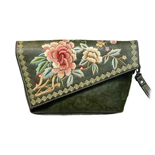 Load image into Gallery viewer, Embroidered Chinese-Style Women's Handbag - PU Leather Crossbody Shoulder Bag with Multiple Compartments