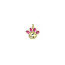 Load image into Gallery viewer, Hot Pink Enamel claw Charm Pendant, Sku#LK1081