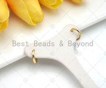 Load image into Gallery viewer, Gold Silver plain Huggie Earrings,SKU#LD56