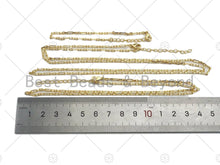Load image into Gallery viewer, 18/32/7 Finished Dainty Gold Paper Clip Necklace and Brac