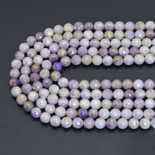 Load image into Gallery viewer, Mystic Lavender Jade Round Faceted Beads, Sku#U2215