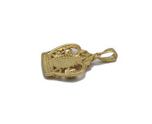 Load image into Gallery viewer, Gold CZ Virgin Mary On Crown Charm, Sku#LK709