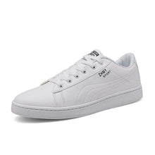 Load image into Gallery viewer, Men's Minimalist Casual White Sneakers - Breathable Flat Heel Shoes