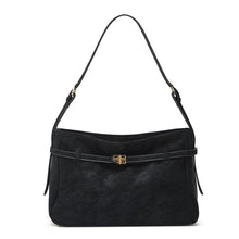 Load image into Gallery viewer, Retro Tote Bag With Belt Buckle Large-capacity Shoulder Bag