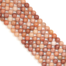 Load image into Gallery viewer, Genuine Orange Quartz Round Smooth Beads, Sku#U1879