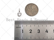 Load image into Gallery viewer, Big Clear CZ Micro Pave Diamond Shape Pendant/Charm,Diamond Cubic Zirconia Charm, Cute Necklace Bracelet Charm Pendant,5x10mm,Sku#L445