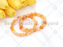 Load image into Gallery viewer, Natural Multicolor/Orange Fire Agate Stretchy Bracelet