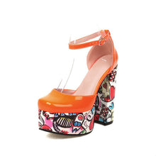 Load image into Gallery viewer, Women's Waterproof Platform Sandals - Chunky Heel Super High Heels - Sarah Express