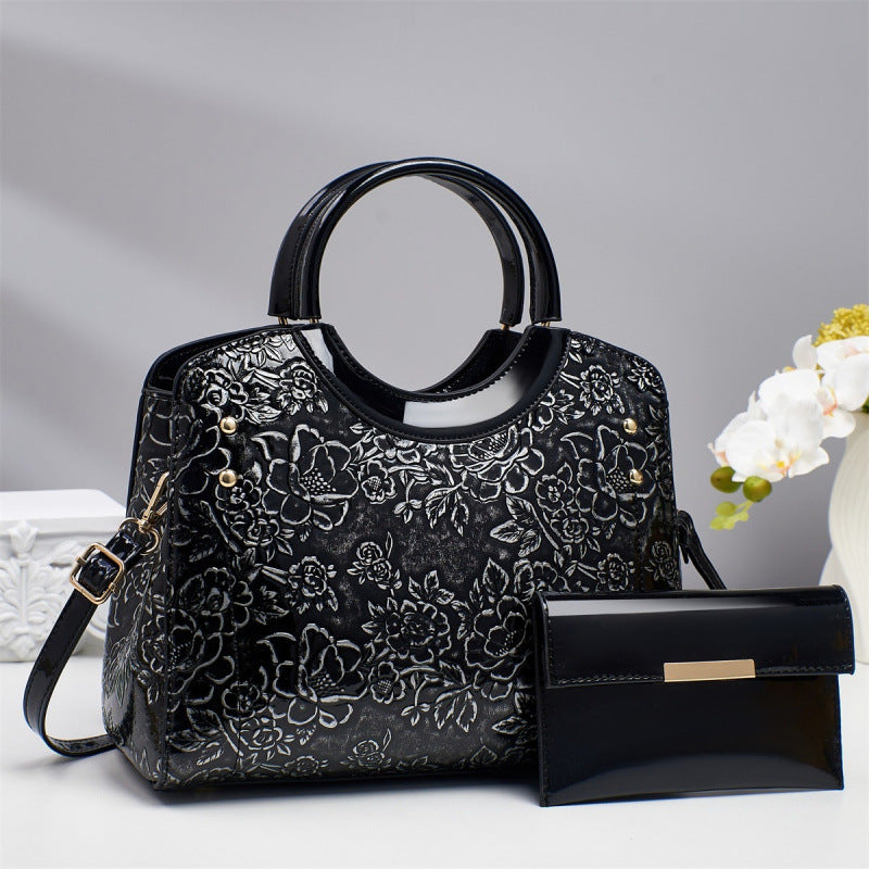 Premium PU Leather Crossbody Bag Set - Stylish 2-Piece Shoulder Bag Collection for Women