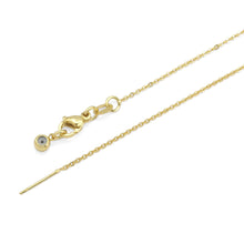 Load image into Gallery viewer, Gold Dainty Cross Charm Adjustable necklace, Sku#B366