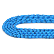 Load image into Gallery viewer, 2x4mm Smooth Rondelle Turquoise Beads, Sku#U2045
