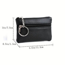 Load image into Gallery viewer, Mini Coin Wallet Purse with Keychain