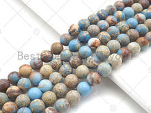 Load image into Gallery viewer, High Quality Light Blue Sea Sediment Imperial Jasper Beads, UA168