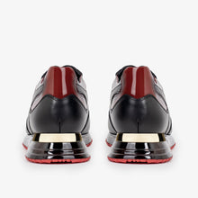 Load image into Gallery viewer, The Rialto Black &amp; Red Patent Leather Men Sneaker