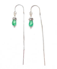 Load image into Gallery viewer, Jade dainty earrings
