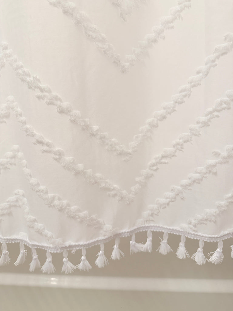 Capri Tufted Shower Curtain