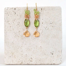 Load image into Gallery viewer, Bezel Cluster Earrings