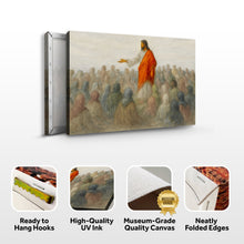 Load image into Gallery viewer, Jesus Speaking To Crowd Faith Wall Art III