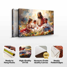 Load image into Gallery viewer, Jesus With Children Faith Wall Art VII