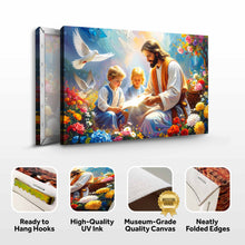 Load image into Gallery viewer, Jesus With Children Faith Wall Art IV