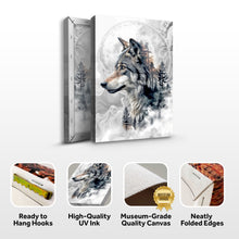 Load image into Gallery viewer, Wolf Double Exposure Wall Art