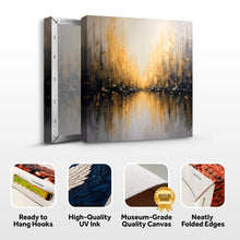 Load image into Gallery viewer, Golden Reflections Abstract Wall Art