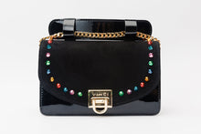 Load image into Gallery viewer, The Caris Black Leather Handbag
