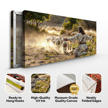 Load image into Gallery viewer, Jesus Protects The Lamb From Wolves Faith Wall Art VIII