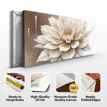 Load image into Gallery viewer, Single Beige Flower Abstract Wall Art