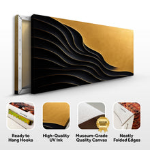 Load image into Gallery viewer, Black And Gold Minimalist Abstract XI