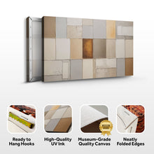 Load image into Gallery viewer, Earth Tones Patchwork Geometric Wall Art