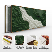 Load image into Gallery viewer, Green Rivers Abstract Wall Art
