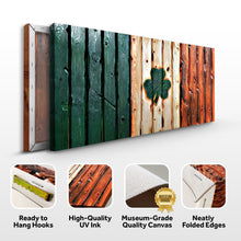 Load image into Gallery viewer, Irish Shamrock Glory Wooden Flag Wall Art
