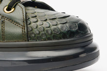 Load image into Gallery viewer, The Adler Green Snk Leather Men Sneaker Limited Edition