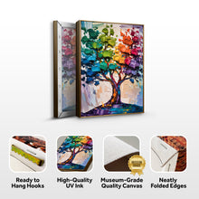 Load image into Gallery viewer, Rainbow Tree Abstract Wall Art