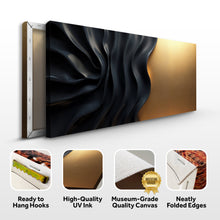 Load image into Gallery viewer, Black And Gold Minimalist Abstract XIII