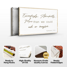 Load image into Gallery viewer, Ephesians 3:20 Farmhouse Faith Sign II