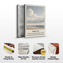 Load image into Gallery viewer, Psalm 19:1 - The Heavens Declare The Glory of God Faith Sign