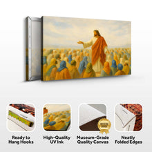 Load image into Gallery viewer, Jesus Speaking To Crowd Faith Wall Art II
