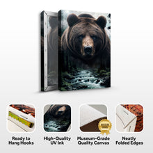 Load image into Gallery viewer, Grizzly Bear Double Exposure Wall Art