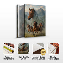 Load image into Gallery viewer, Galloping Horse Double Exposure Wall Art