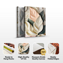 Load image into Gallery viewer, Elegant 3D Pastel Leaf Wall Art