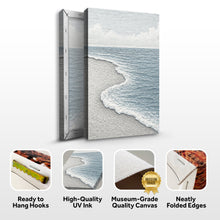 Load image into Gallery viewer, White Waves Abstract Wall Art