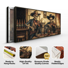 Load image into Gallery viewer, Cowboy Skeletons Western Bar Wall Art