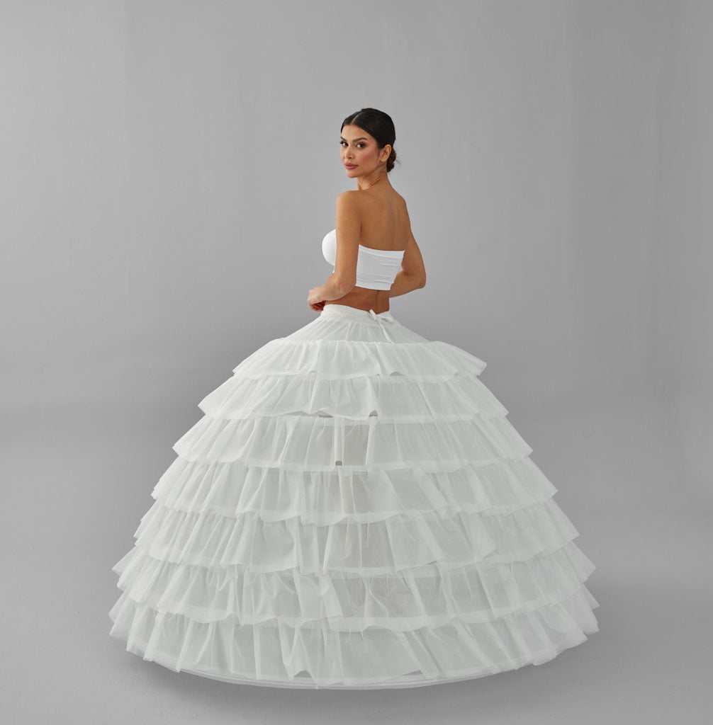 Simple Wedding Dresses Ball Gown Crinoline Skirt -Quinceanera Petticoat Skirt