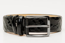 Load image into Gallery viewer, The Arnold Black Leather Belt