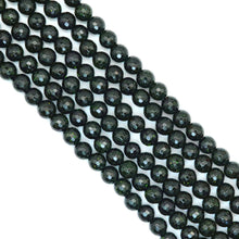 Load image into Gallery viewer, Green Goldstone Round Faceted Beads, Sku#U1790