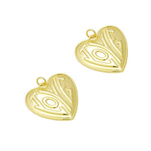 Load image into Gallery viewer, CZ Gold Love On Heart Charm, Sku#LX211