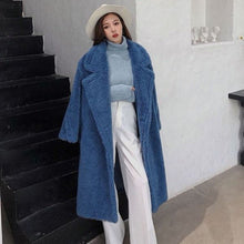 Load image into Gallery viewer, Womens Long Cashmere-Like Coat